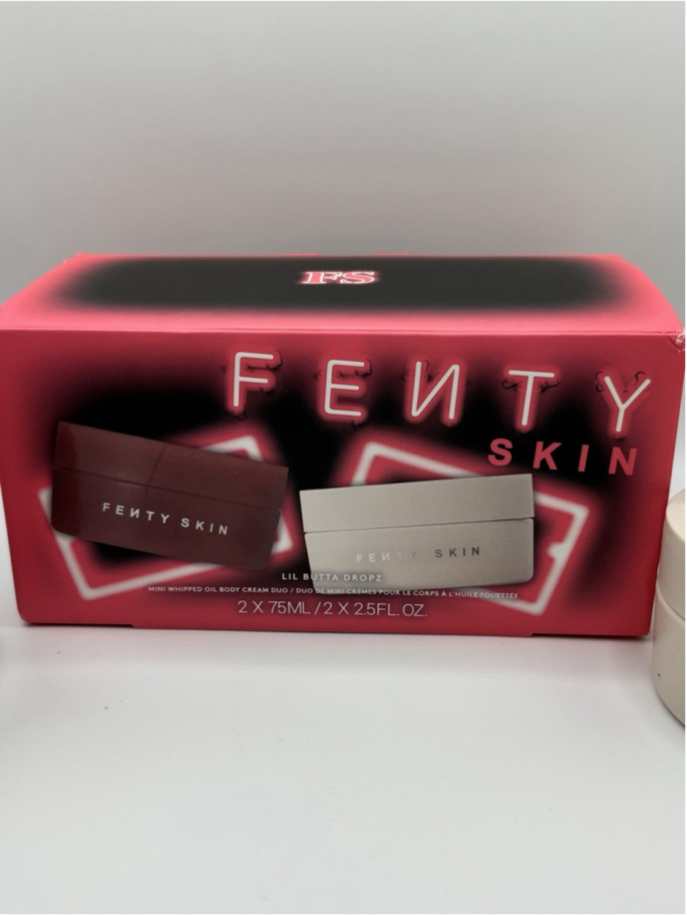 Fenty Skin Lil Butta Dropz Mini Whipped Oil Body Cream Duo Set New 2 x 75ml - Picture 2 of 8